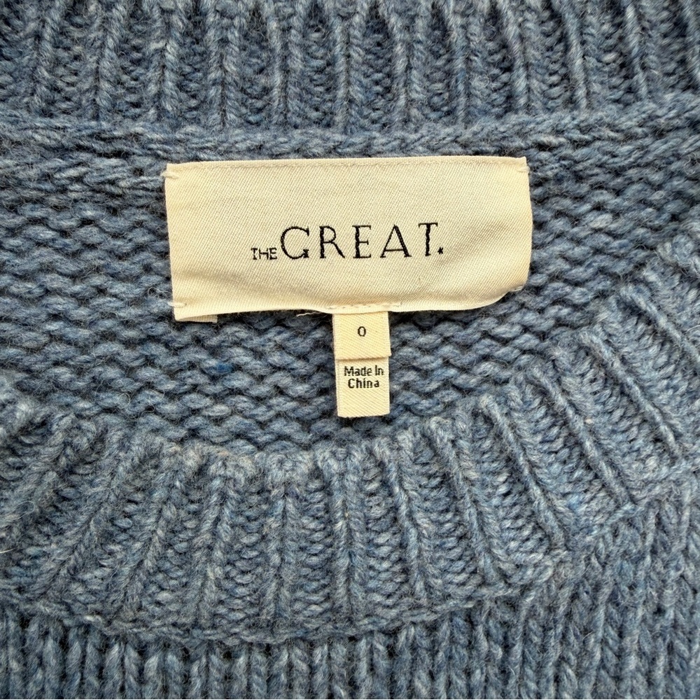 The Great The Bubble Pullover Lambswool Riverbed Size (0/XS) - Picture 7 of 12